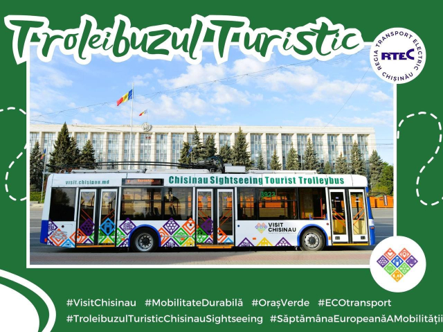 Sâmbătă, 21 septembrie 2024, troleibuzul turistic va circula gratuit